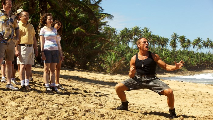 Jean-Claude Van Damme on a Beach