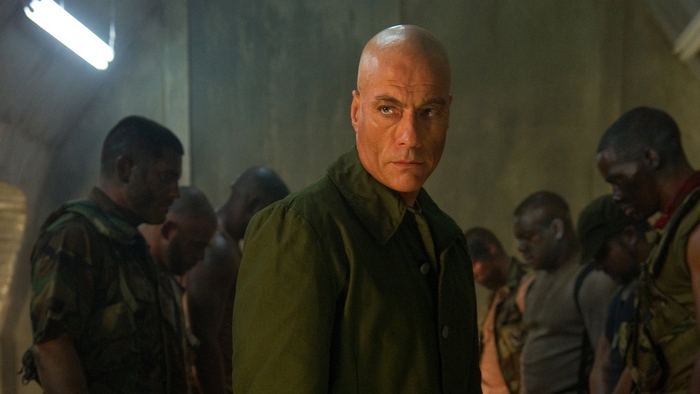 Jean-Claude Van Damme in a military setting