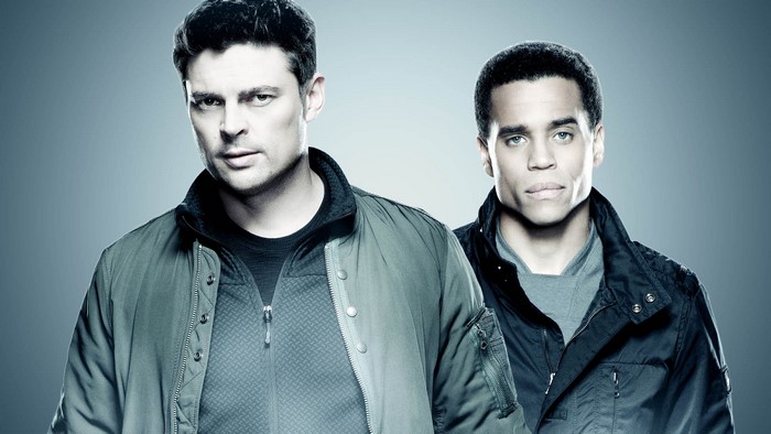 Karl Urban and Michael Ealy in Almost Human