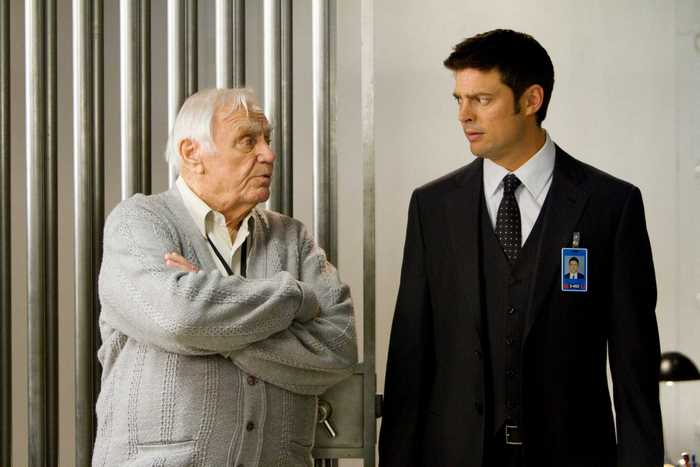 Karl Urban and an elderly man