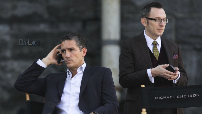 Michael Emerson and Jim Caviezel in Person of Interest