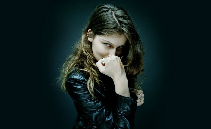 Laetitia Casta in Leather Jacket