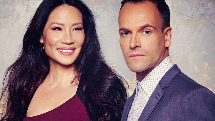 Lucy Liu and Jonny Lee Miller