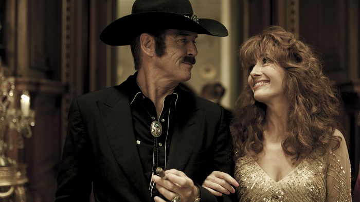 Pierce Brosnan in a cowboy hat