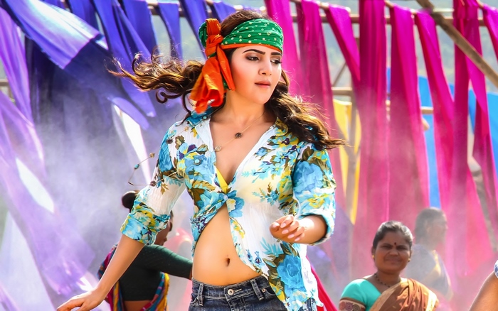 Samantha Akkineni in a colorful outfit