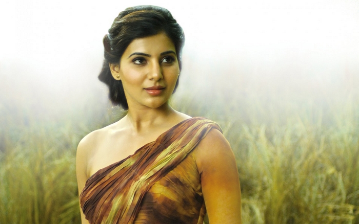 Portrait of Samantha Akkineni in Earth Tone Dress