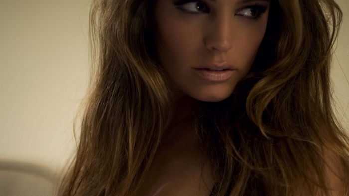 Kelly Brook close-up portrait