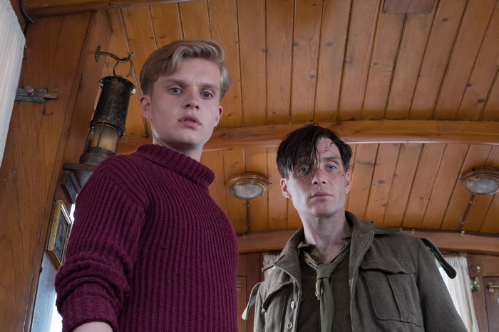 Cillian Murphy and young man on a boat