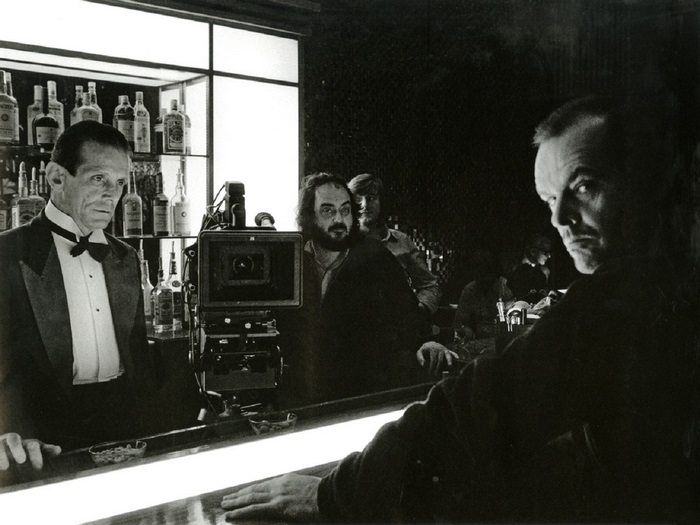 Jack Nicholson and Stanley Kubrick on The Shining set