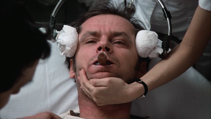 Jack Nicholson in One Flew Over the Cuckoo's Nest