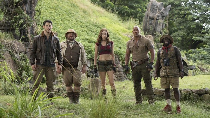 Jumanji: Welcome to the Jungle cast in jungle