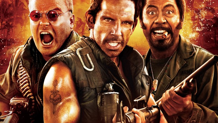 Tropic Thunder: Jack Black, Ben Stiller, Robert Downey Jr.