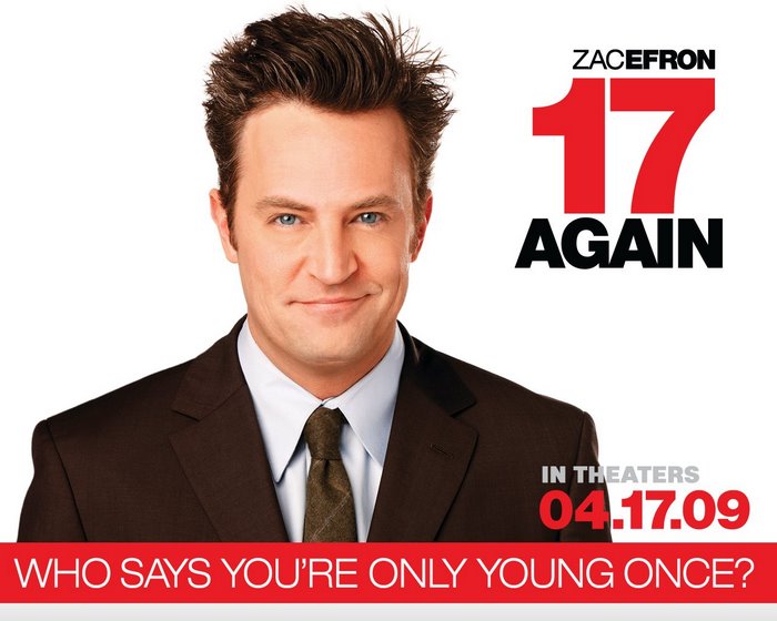 17 Again Movie Poster with Matthew Perry