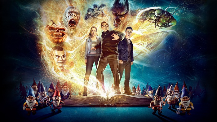 Goosebumps movie poster with monsters and children