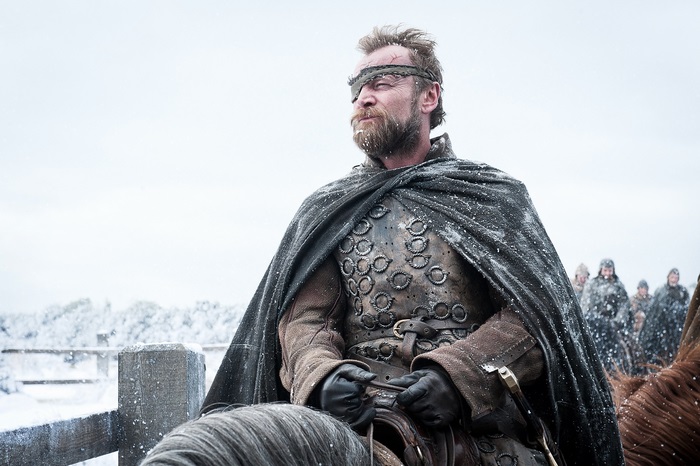 Beric Dondarrion from Game of Thrones in snow