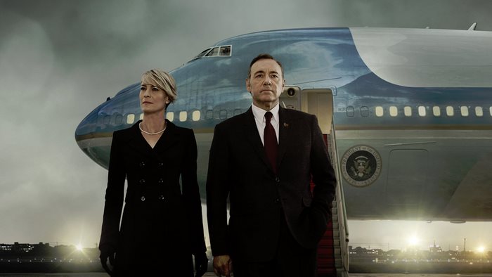 Robin Wright and Kevin Spacey from House of Cards