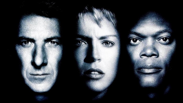 Sharon Stone, Dustin Hoffman, and Samuel L. Jackson