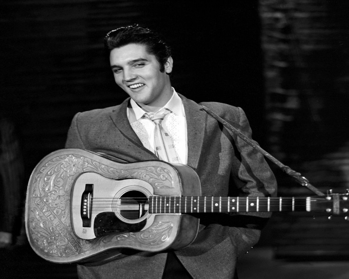 Elvis Presley with guitar