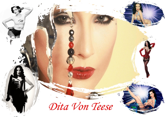 Dita Von Teese collage