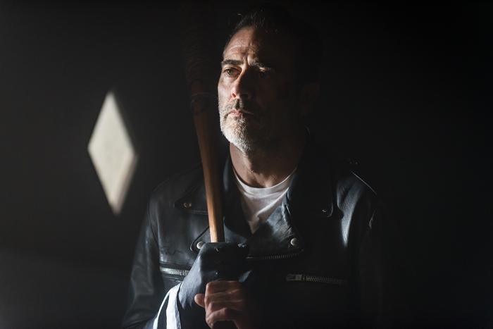Jeffrey Dean Morgan holding a baseball bat