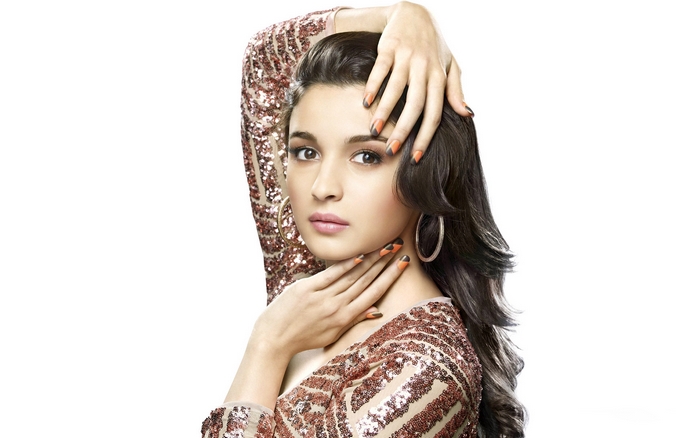 Alia Bhatt in sequined dress