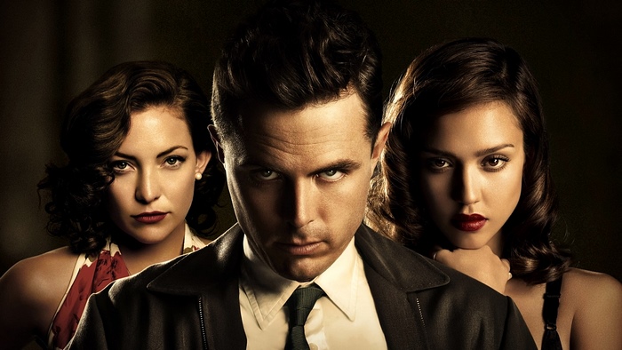 Casey Affleck with two women