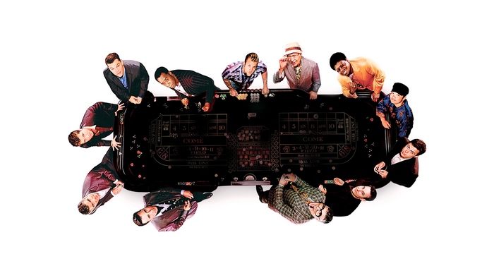 Ocean's Eleven Cast at a Craps Table
