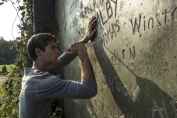 Dylan O'Brien in The Maze Runner