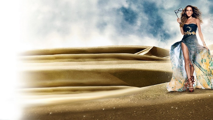 Sarah Jessica Parker in a desert