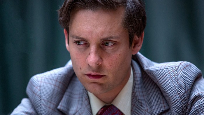 Tobey Maguire in a suit