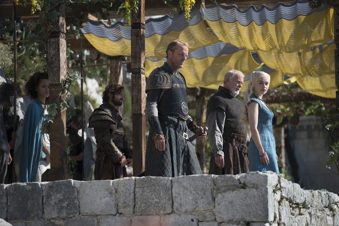 Game of Thrones: Daenerys Targaryen with Jorah Mormont and others