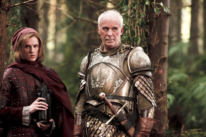 Ser Davos Seaworth and Gendry from Game of Thrones