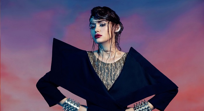 Holland Roden in avant-garde fashion