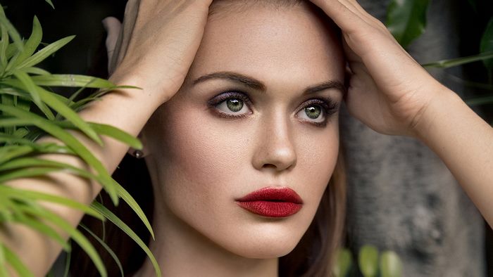 Holland Roden portrait with plants