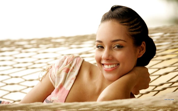 Alicia Keys in a Hammock