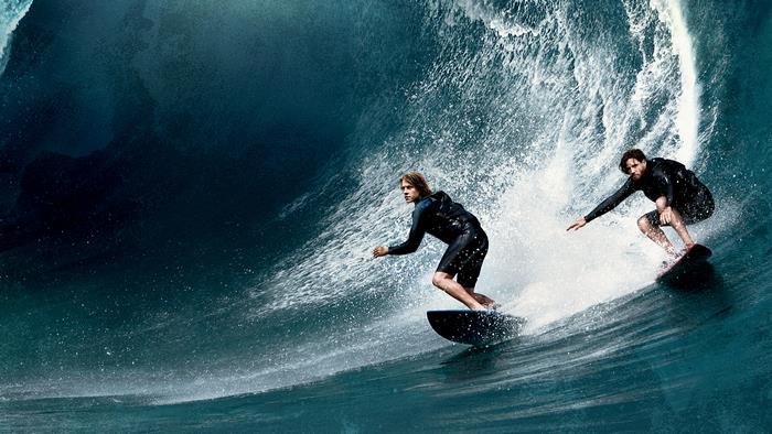 Edgar Ramirez surfing a large wave