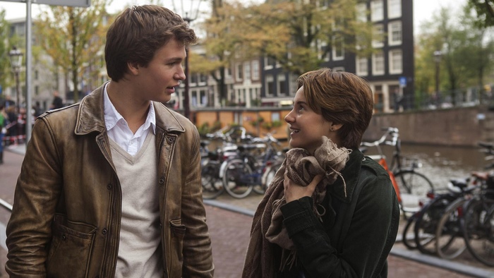 Ansel Elgort and Shailene Woodley in Amsterdam