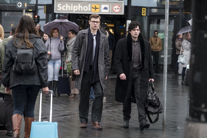 Ansel Elgort at Schiphol Airport