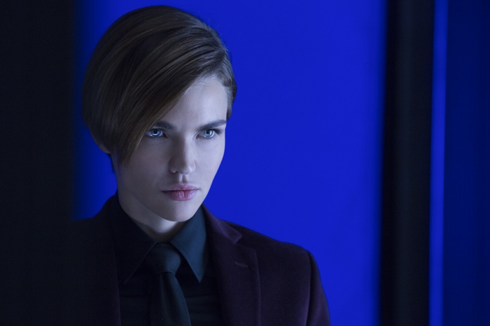 Ruby Rose in a suit