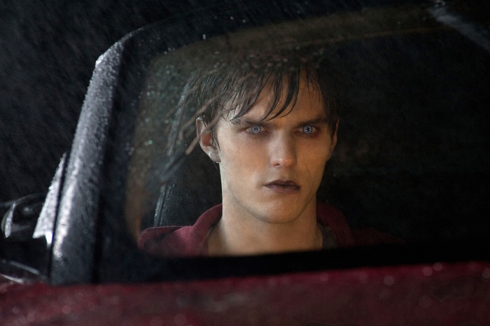 Nicholas Hoult in a car