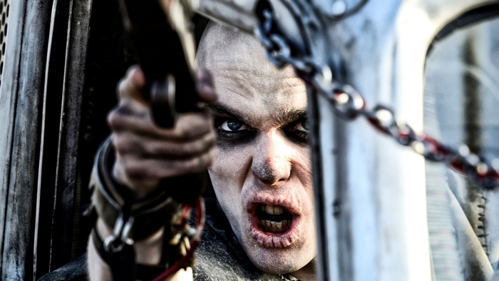 Nicholas Hoult as Nux in Mad Max: Fury Road