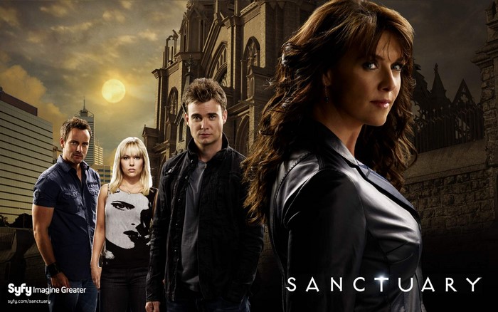 Sanctuary: Amanda Tapping and cast