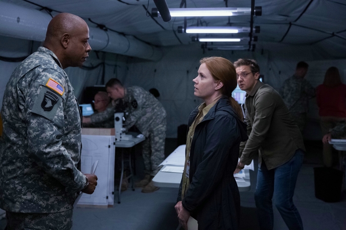 Arrival: Colonel Weber, Dr. Banks, and Ian Donnelly in tent