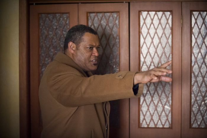 Laurence Fishburne pointing
