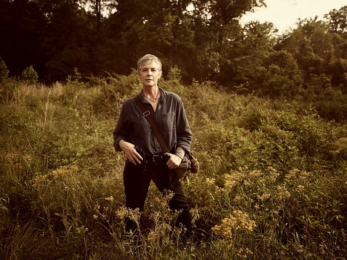 Melissa McBride in a field