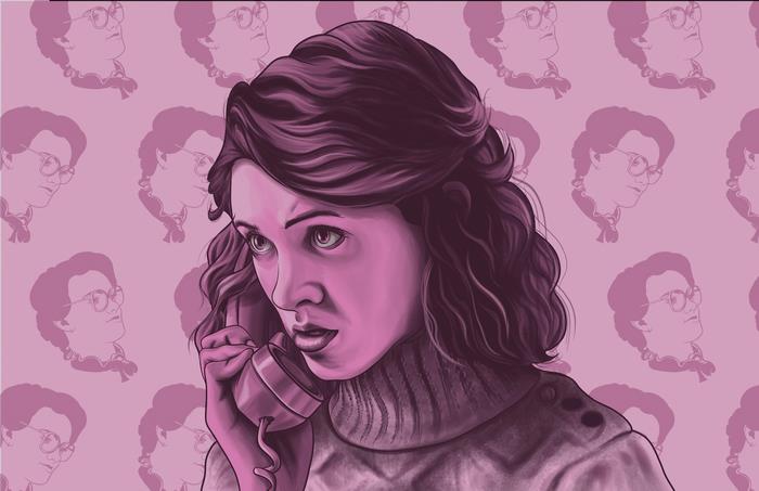 Natalia Dyer on a Phone
