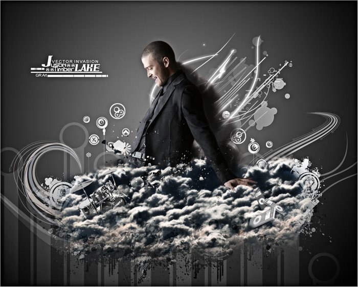 Justin Timberlake Vector Invasion Timber Lake GR Art