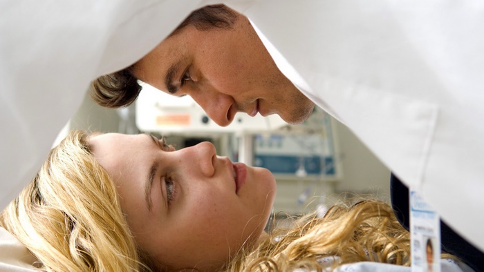 Riley Keough in a hospital setting