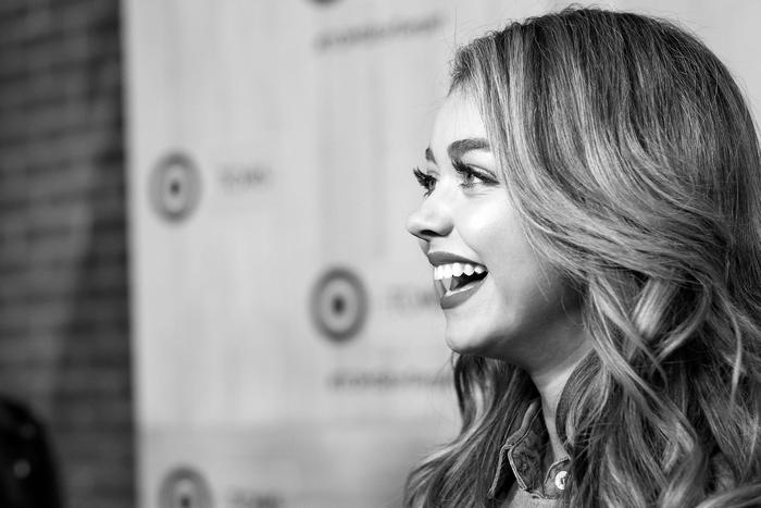 Sarah Hyland laughing