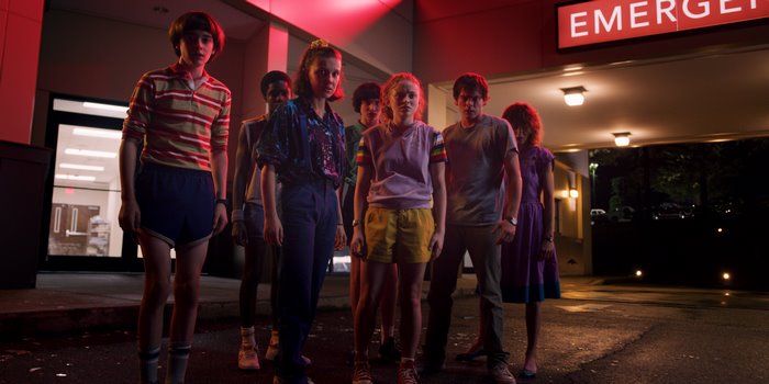 Group of kids outside an emergency room